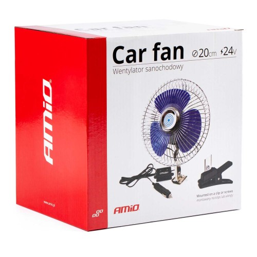 Car Fan Metal with Screw mount + clip CFAN-15 +24V