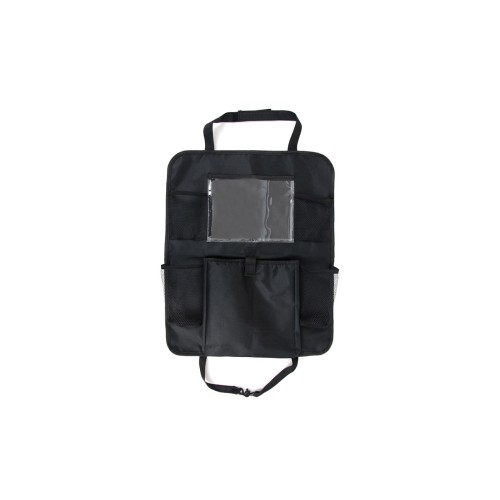 Car seat organizer with tablet pocket