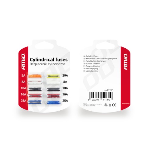 Cylindric fuse 10 pcs blister
