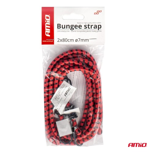 Elastic rope 2x80cm o7mm BSTRAP-02 AMIO-01147
