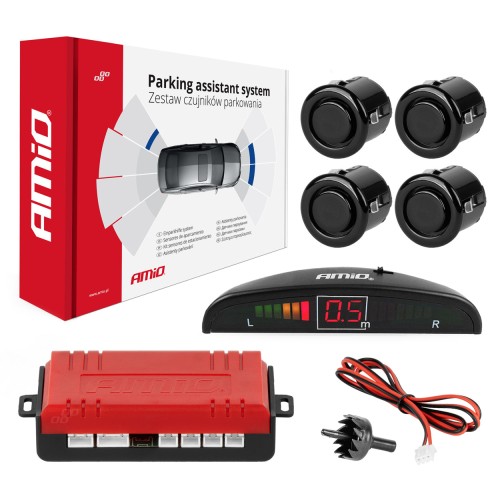 Parking sensor 4 LED black GOLD 18mm