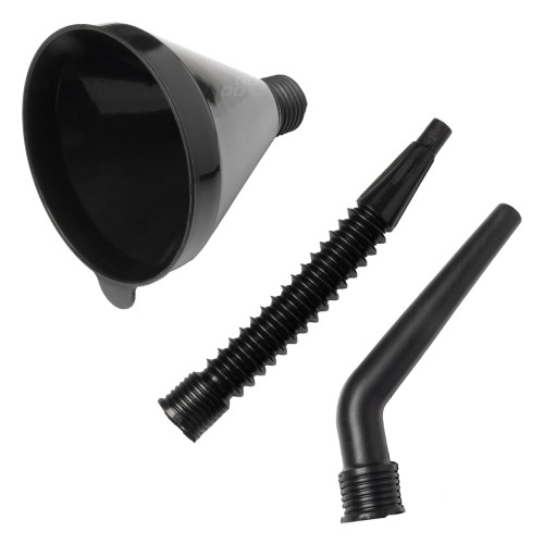 Funnel fuel straight 3-parts black AMiO-02006
