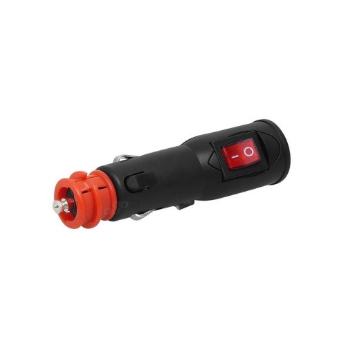 Lighter socket plug with switch EURO/DIN 12/24V
