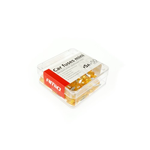 Car blade fuses mini box 50 pcs 5A