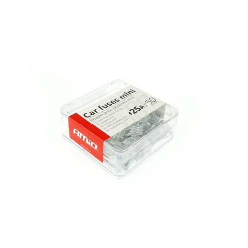 Car blade fuses mini box 50 pcs 25A
