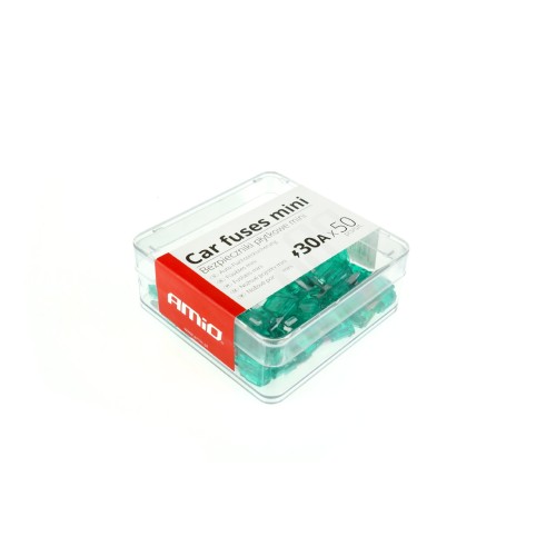 Car blade fuses mini box 50 pcs 30A