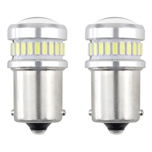 LED CANBUS 3014 24SMD + 3030 6SMD 1156 BA15S P21W R10W R5W White 12V/24V