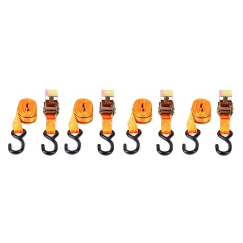 Ratchet tie down set 700kg 25mm 4,5m 4pcs BELT-03