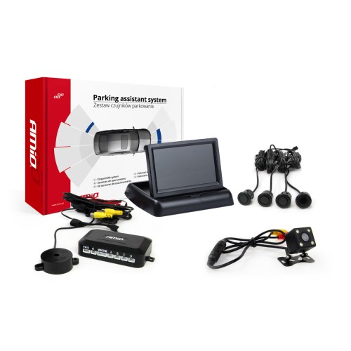 Parking assistant system TFT02 4,3" with HD-315-LED 4 sensors black "GOLD"