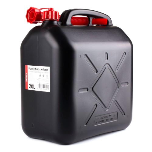 AMiO Plastic fuel can 20L, black