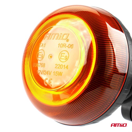 LED Warning Lamp 18 LED R65 R10 12V 24V W21p AMIO-02922