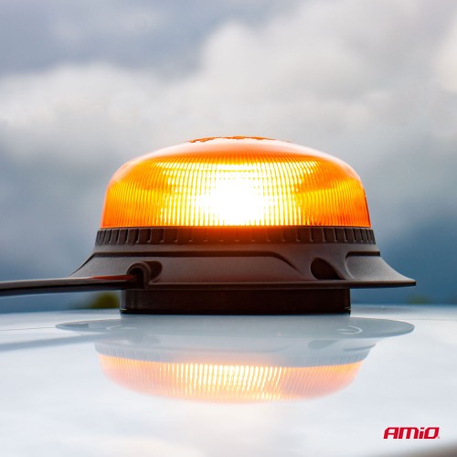 LED Warning Lamp W21m Magnetic / 3 screws R65 R10 18LED 12/24V IP56 AMIO-02925
