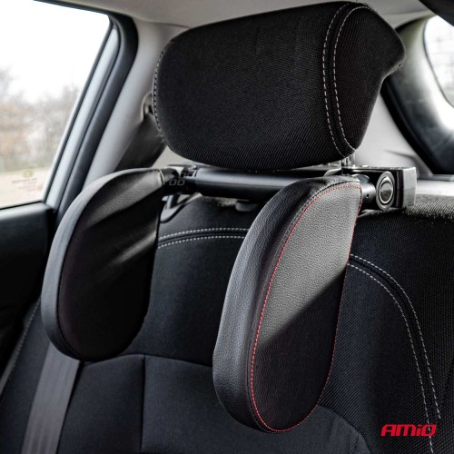 Leather style made black Car sleeping headrest