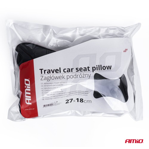 Travel Car seat pillow black CSH-07 AMIO-03130