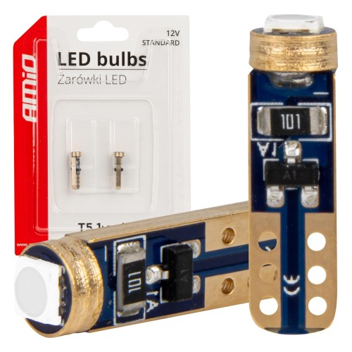 LED BUBLS STANDARD Green T5 12V 3030 1LED HP AMIO-03729