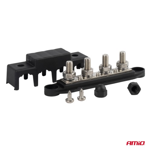 M10 12V - 48V 250A minusa bus bar ground distribution block AMIO-03811