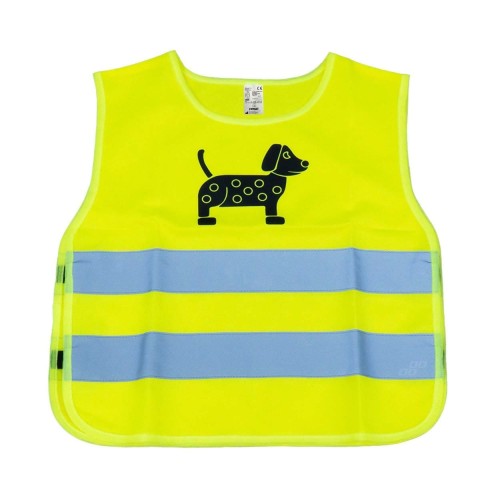 Safety vest for kids yellow with certyficate DOG AMIO-03937