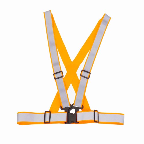 Reflective safety belt vest orange color AMiO-03939