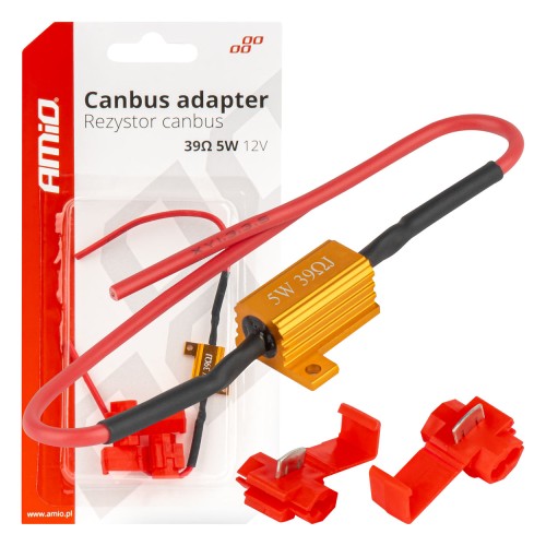 LED Canbus relay resistor 39? 5W AMIO-04090
