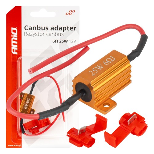 LED Canbus relay resistor 6? 25W AMIO-04092