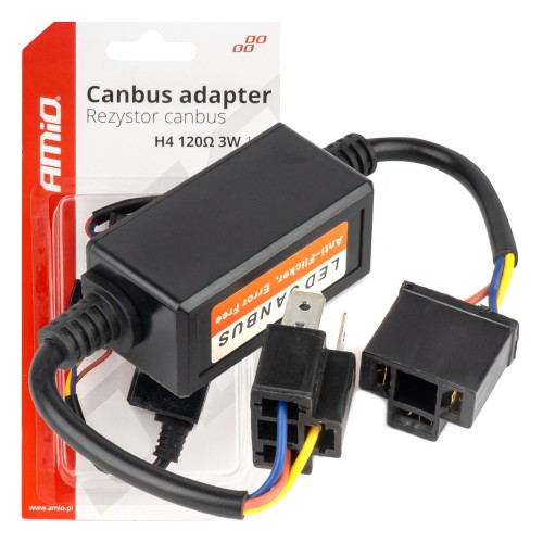 LED Canbus relay resistor 3W 120? H4 AMIO-04127
