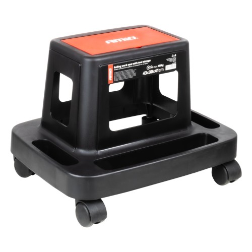 Rolling work seat with tool storage 150 kg AMIO-04269