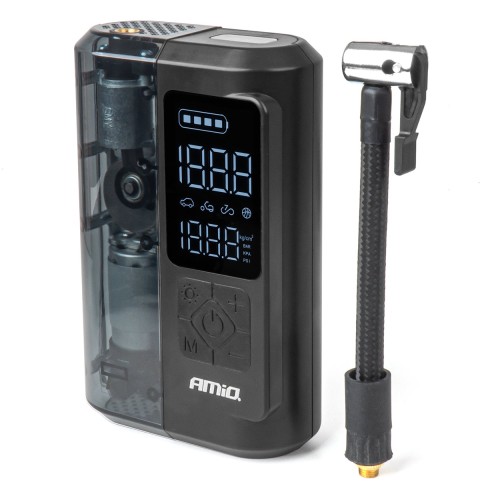 Portable air compressor LED USB-C 40W AMIO-04378