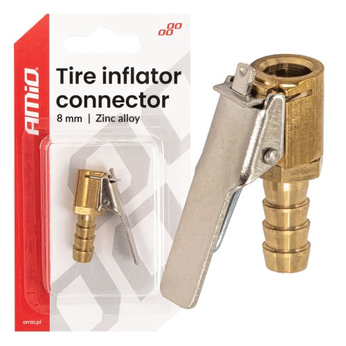 Zinc Alloy Tire Inflator Connector 8 mm AMIO-04494