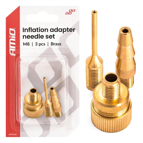 Inflation adapter needle set M8 AMIO-04502