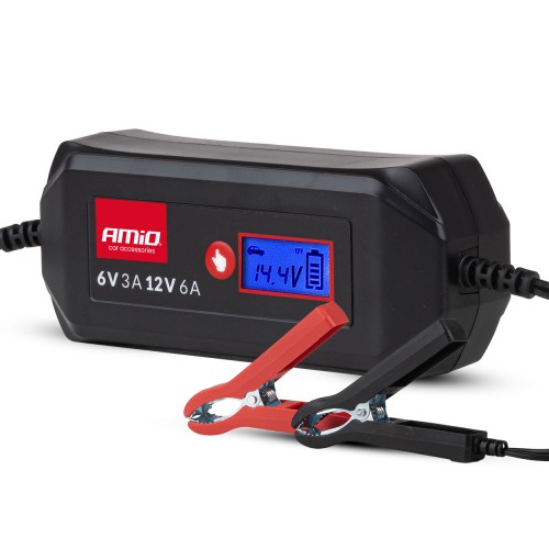 Digital battery charger STD GEL AGM WET MAX 6A 6/12V AMIO-04524
