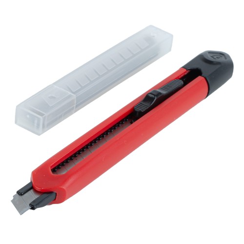 ABS Utility Knife and blades set 80x9x0,4mm 1+5 AMIO-04818