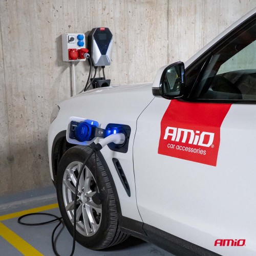 Wall-mounted EV Charger three-phase 22kW 32A 400V AMIO-04843