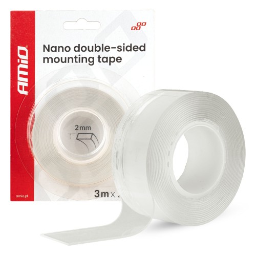 Reusable Nano Double-sided Mounting Tape 20mm x 3m x 1mm AMIO-04847