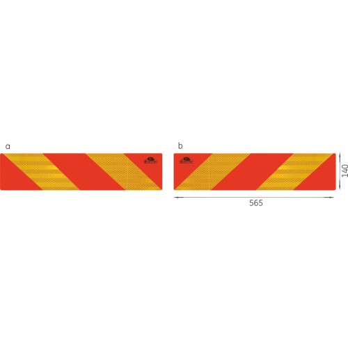 Rear reflecting marker boards TW-S2/RF 101-01W-89 (2 pcs)