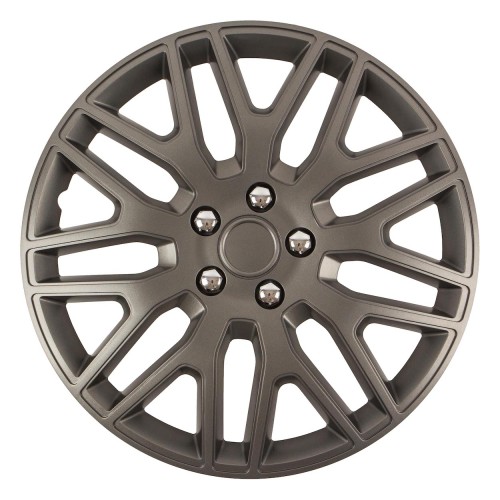 Hubcap Vector DAKAR NC 14" GRAPHITE with chrome nuts