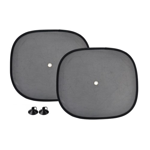 Sun blinds 44x38cm, 2 pieces, black, nylon mesh