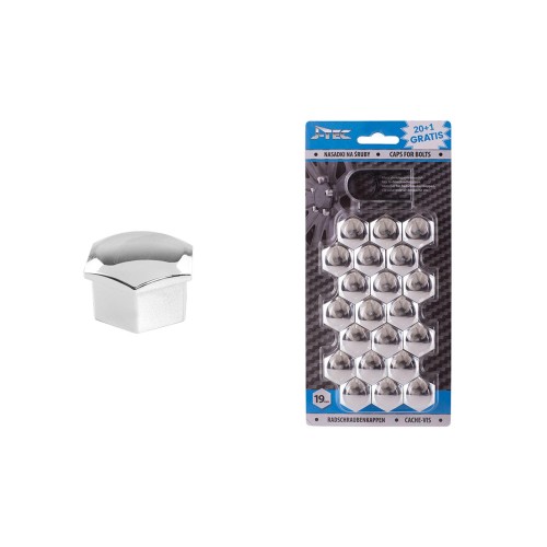 Caps for bolts 19 mm chrome