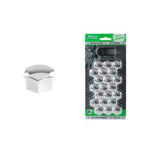 Caps for bolts 21 mm chrome