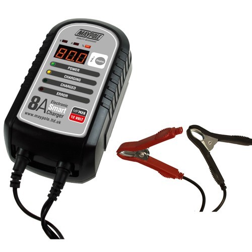 Maypole 8a 12v Electronic Smart Charger