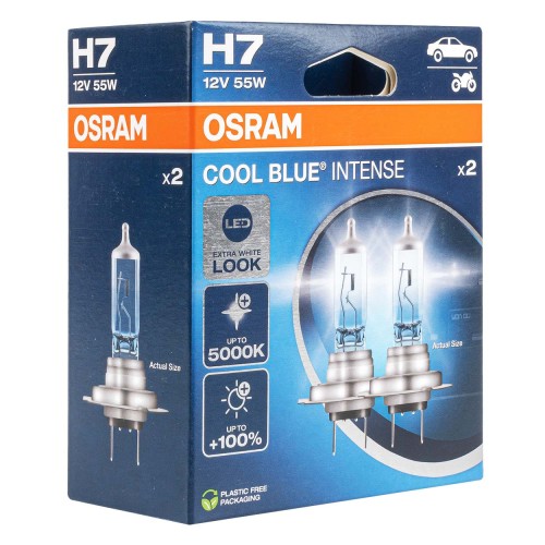 Halogen Bulb Osram H7 12V 55W PX26d Cool Blue NEXT GEN 2 pcs