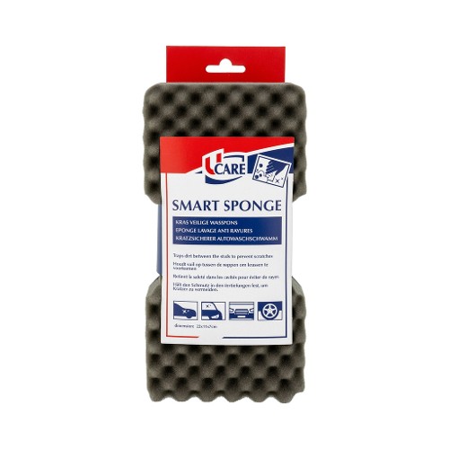 Scratch safe ridged sponge