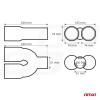 Muffler tail stainless steel MT 008