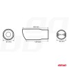 Muffler tail stainless steel MT 011