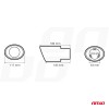 Muffler tail stainless steel MT 014