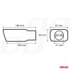 Muffler tail stainless steel MT 015
