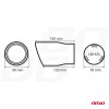 Muffler tail stainless steel MT 007BLC