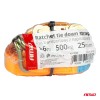 Ratchet tie down 500kg 25mm 6m BELT-08