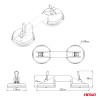 Double suction glass lifter