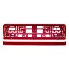 License Plate Frame - Red metalic