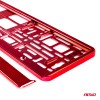 License Plate Frame - Red metalic
